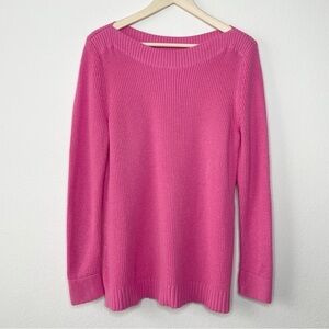 Talbots Pink Boatneck Barbie Core Sweater Size LP